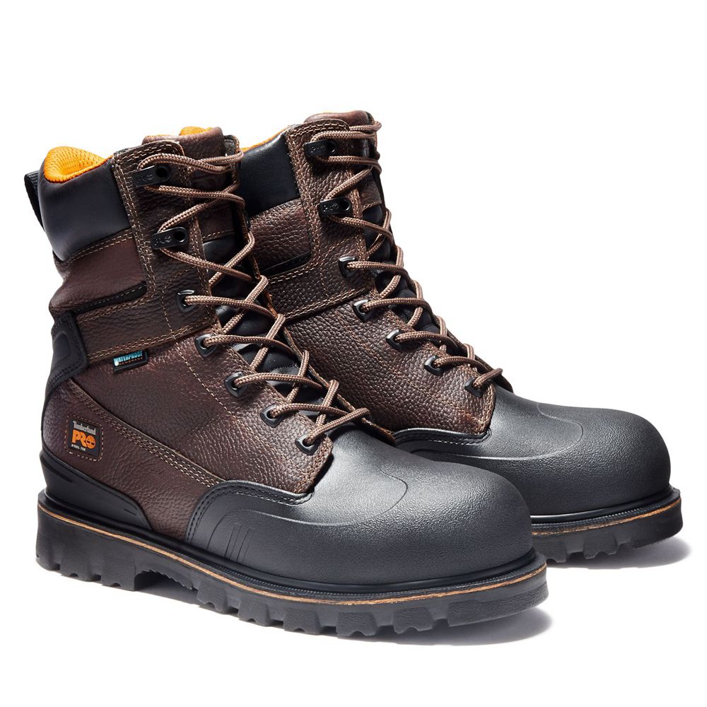 Botas de Trabajo Timberland Hombre Pro® Rigmaster 8\" Steel Toe Marrones/Negras - Chile CIY-264935